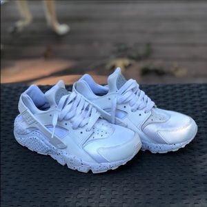 White Customized Nike Huaraches